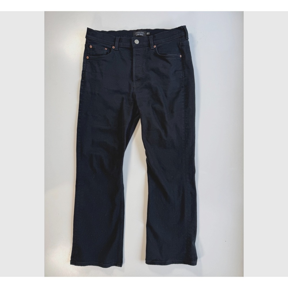 Stockholm Atelier & Other Stories Button Fly Straight Jean Womens 30x26.5 Black